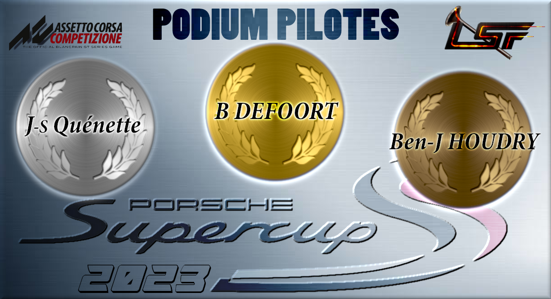 ACC- Porsche Cup Podium Pilote