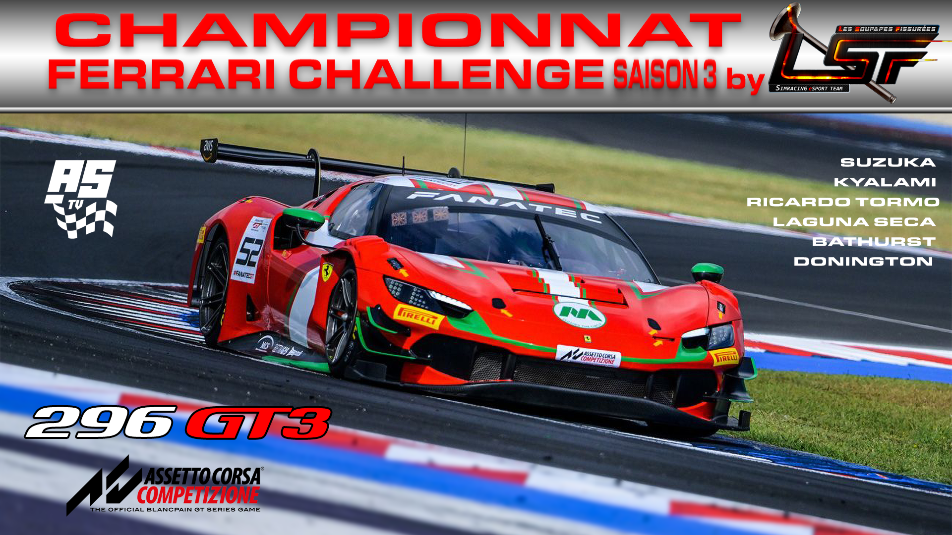 ACC-Champ 23/24 Ferrari Challenge-Début le 07/09/23