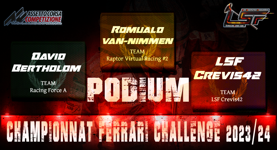 ACC- Podium Champ 23/24 Ferrari Challenge