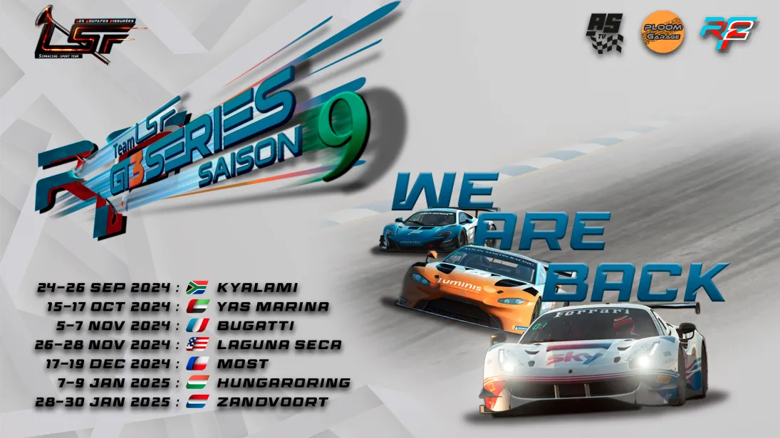 RF2-championnat GT3 Saison 9-Inscriptions closes