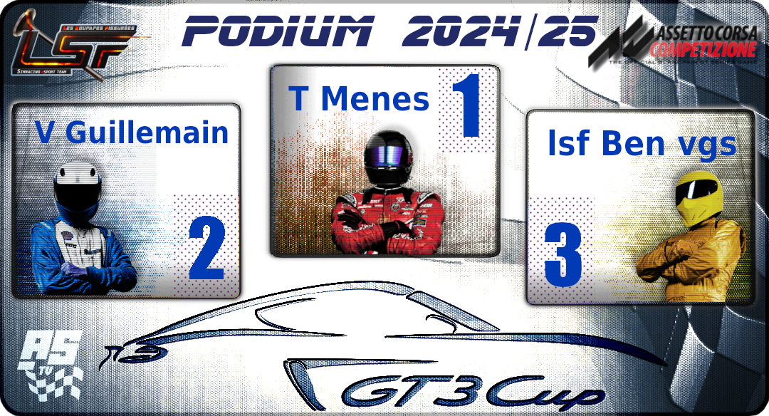 Podium PorscheCup PIlotes